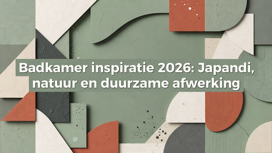 Professional header image for list-based article: Badkamer inspiratie 2026: Japandi, natuur en duurzame afw...