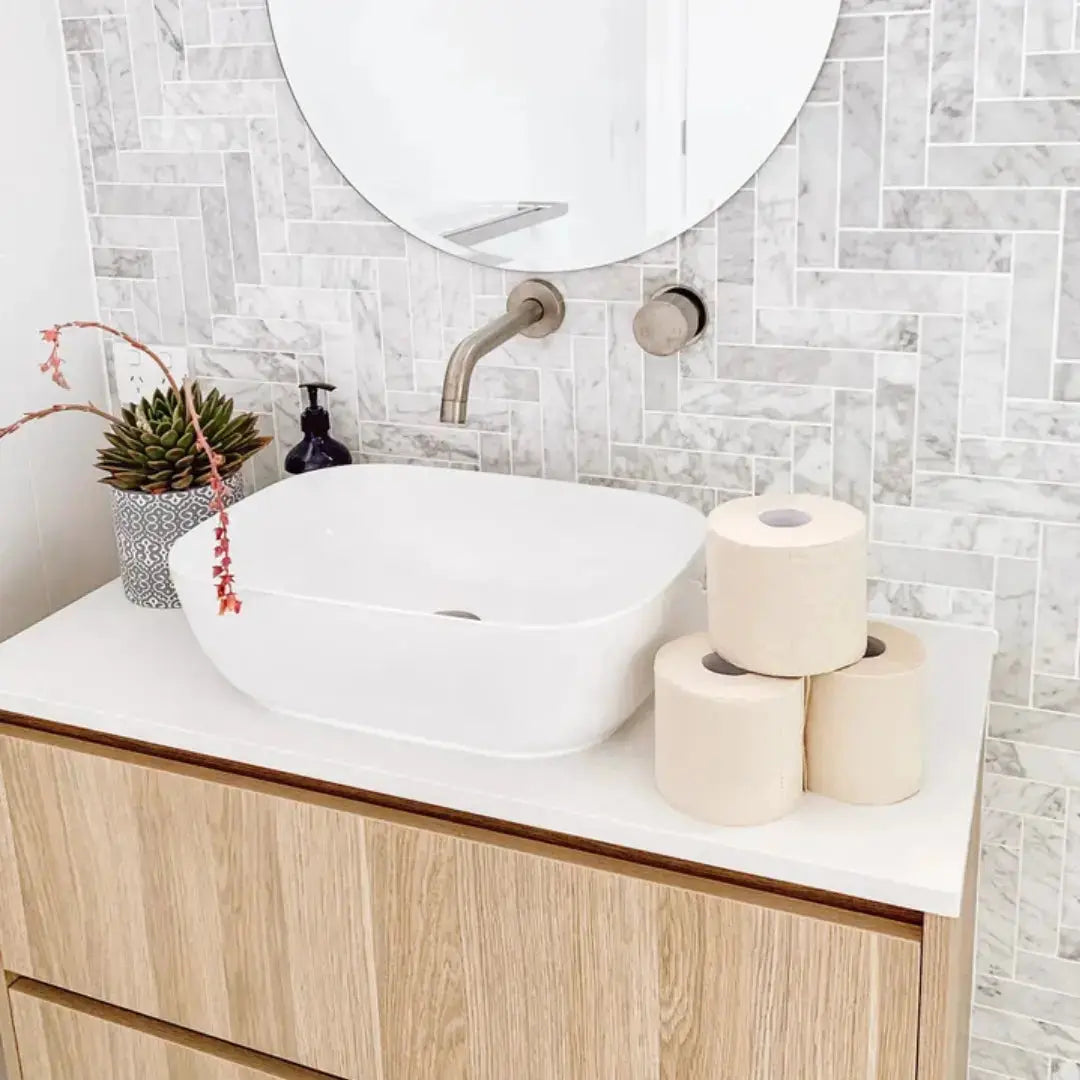 Bamboe toiletpapier voor thuis, kantoor en horeca - meerdere rollen detail