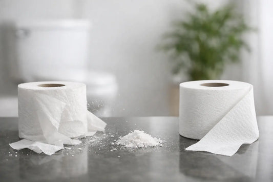 Welk toiletpapier laat minder stof achter?