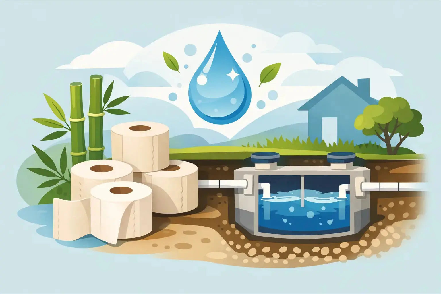 Is bamboe toiletpapier septic safe?