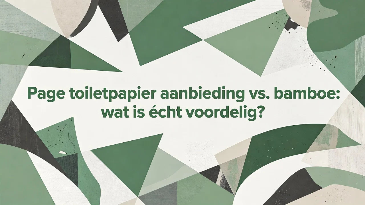 Professional header image for comparison analysis: Page toiletpapier aanbieding vs. bamboe: wat is écht voor...