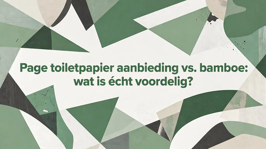 Professional header image for comparison analysis: Page toiletpapier aanbieding vs. bamboe: wat is écht voor...