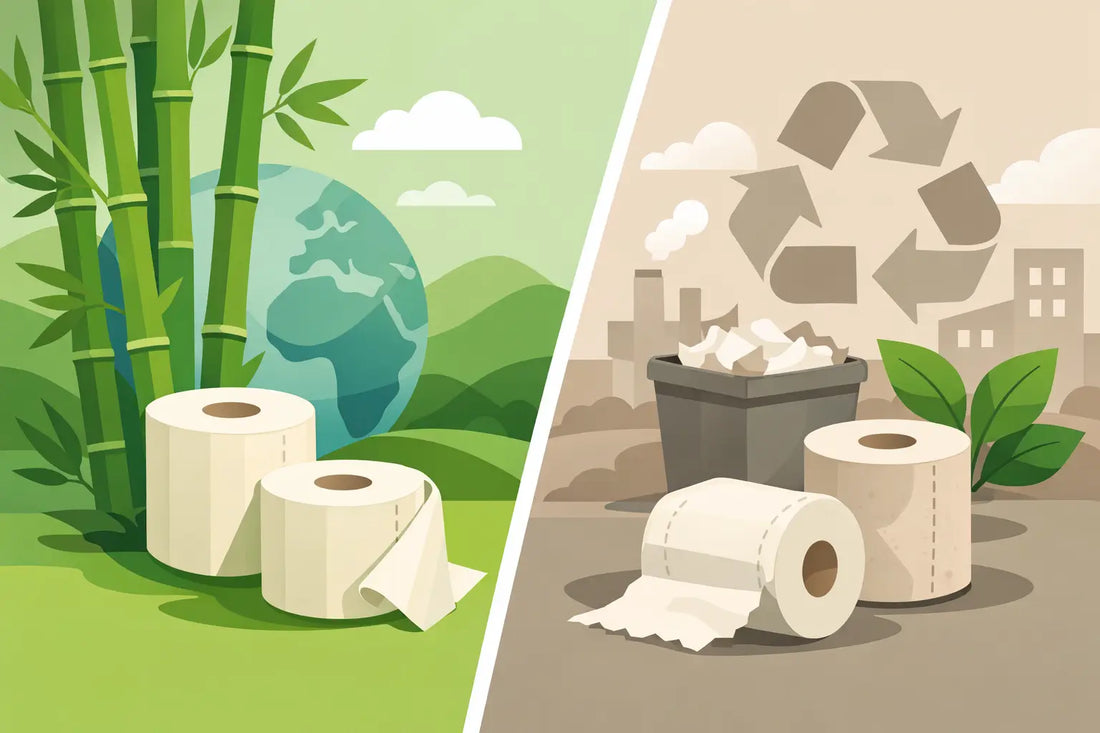 Bamboe toiletpapier of gerecycled papier?
