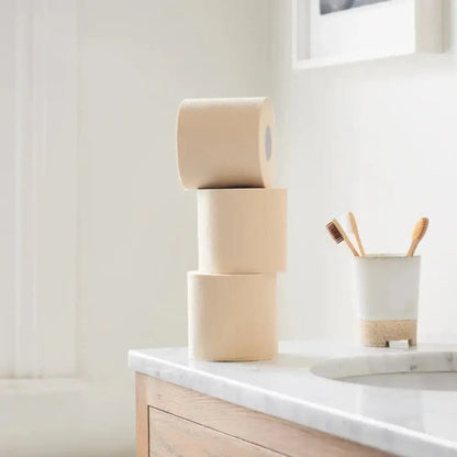 2-Laags Ongebleekt Bamboe Toiletpapier | Zacht & Duurzaam Wc Papier Bamboo Disposables