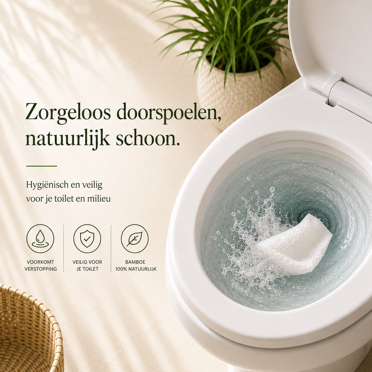 3-laags Premium Bamboe Toiletpapier