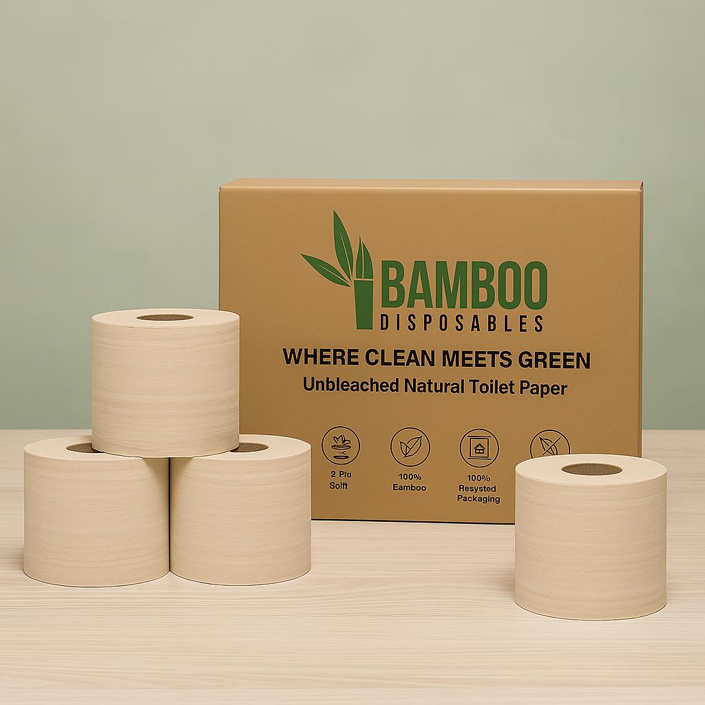 Ongebleekt Bamboe Toiletpapier | Zacht & Duurzaam Wc Papier