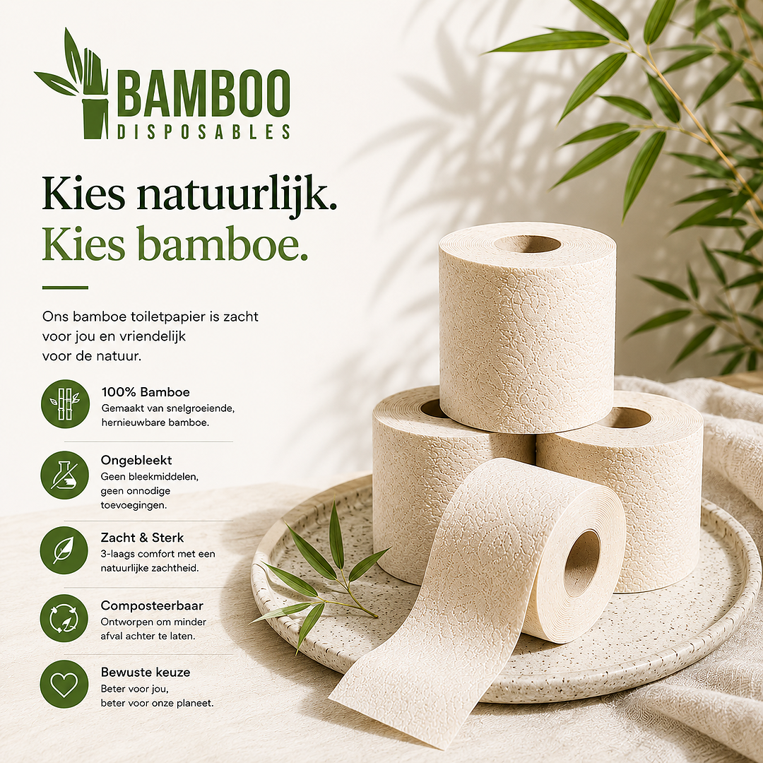 Bamboe toiletpapier dat zacht voelt en langer meegaat