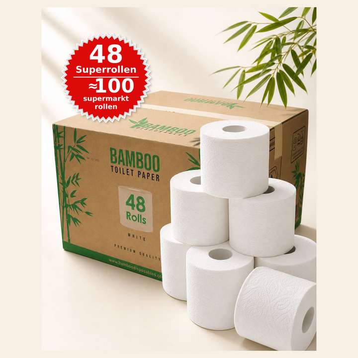 3-laags bamboe toiletpapier