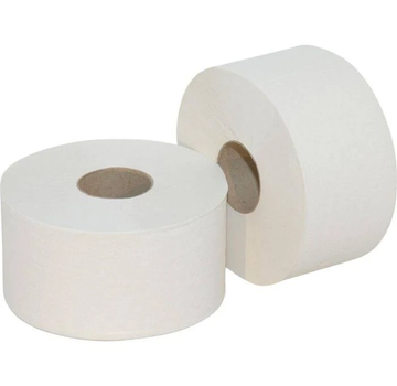 White jumbo toilet rolls for business washrooms