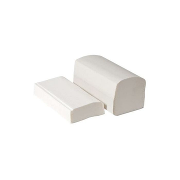 White Z-fold hand towels for dispensers